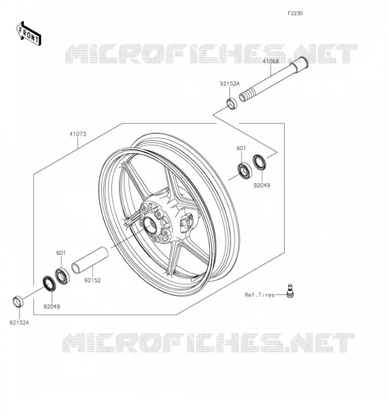 MOYEU AVANT Kawasaki MOTOS 1000 2023 VERSYS 1000 SE  KLZ1000DPFNN