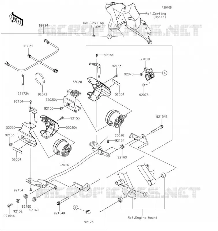 ACCESSOIRE(Fog Lamp) Kawasaki MOTOS 1000 2023 VERSYS 1000 SE  KLZ1000DPSNN