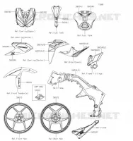 AUTOCOLLANT pour Kawasaki Z1000 R EDITION 2023