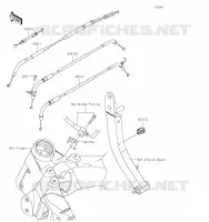 CABLES pour Kawasaki Z1000 R EDITION 2023