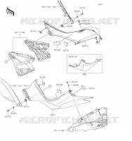 CACHE LAT&Eacute;RAL pour Kawasaki Z1000 R EDITION 2023