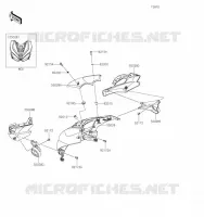 CARENAGE(SUPERIEUR) pour Kawasaki Z1000 R EDITION 2023