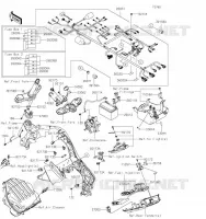 CHASSIS EQUIPMENT ELECTRIQUE pour Kawasaki Z1000 R EDITION 2023