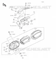 COMPTEURS pour Kawasaki Z1000 R EDITION 2023
