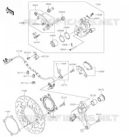FREIN ARRIERE pour Kawasaki Z1000 R EDITION 2023