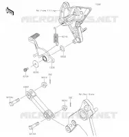 PEDALE DE FREIN pour Kawasaki Z1000 R EDITION 2023