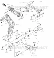 SUSPENSION/AMORTISSEUR pour Kawasaki Z1000 R EDITION 2023