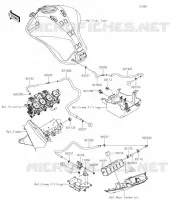 SYSTEME D'EVAPORATION CARBURANT pour Kawasaki Z1000 R EDITION 2023