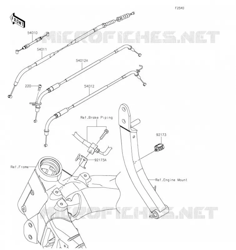 CABLES Kawasaki MOTOS 1000 2023 Z1000 R EDITION  ZR1000JPFNN