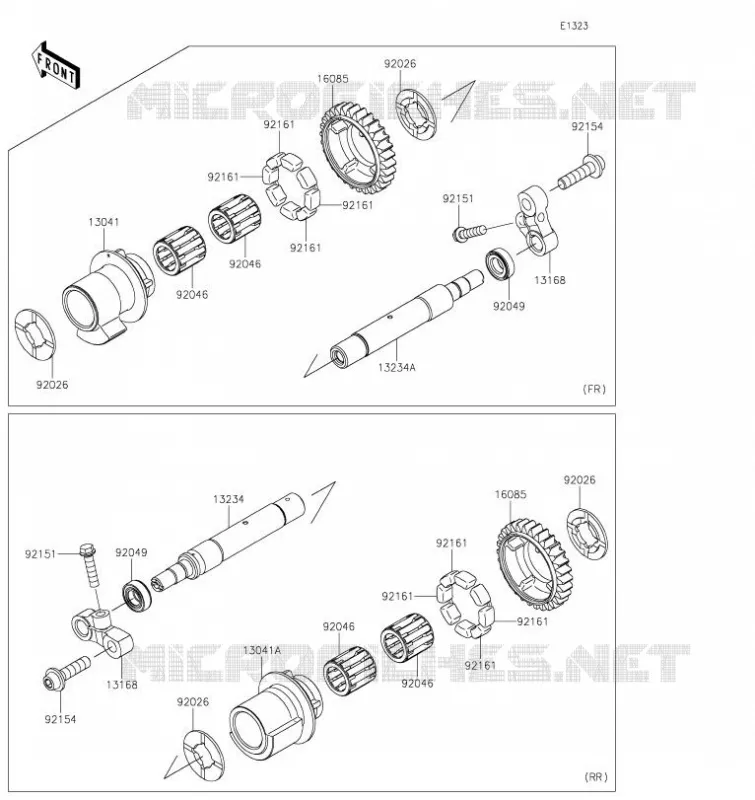 BALANCIER Kawasaki MOTOS 1000 2023 Z H2  ZR1000KPFAL