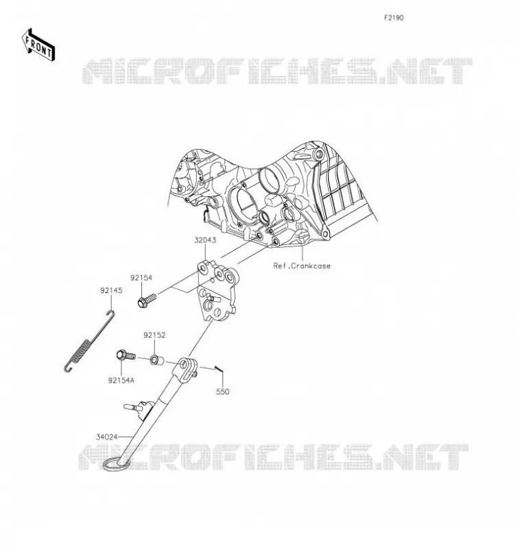 BEQUILLES Kawasaki MOTOS 1000 2023 Z H2  ZR1000KPFAL