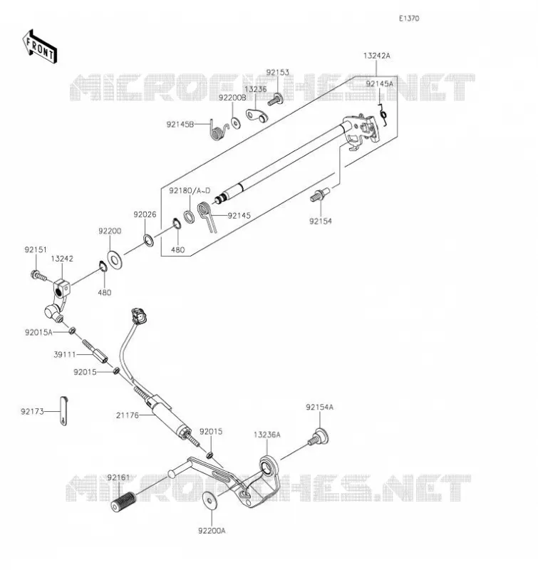 SELECTEUR Kawasaki MOTOS 1000 2023 Z H2  ZR1000KPFAL