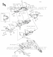 CACHE LAT&Eacute;RAL/GARDE CHAINE pour Kawasaki Z H2 SE 2023