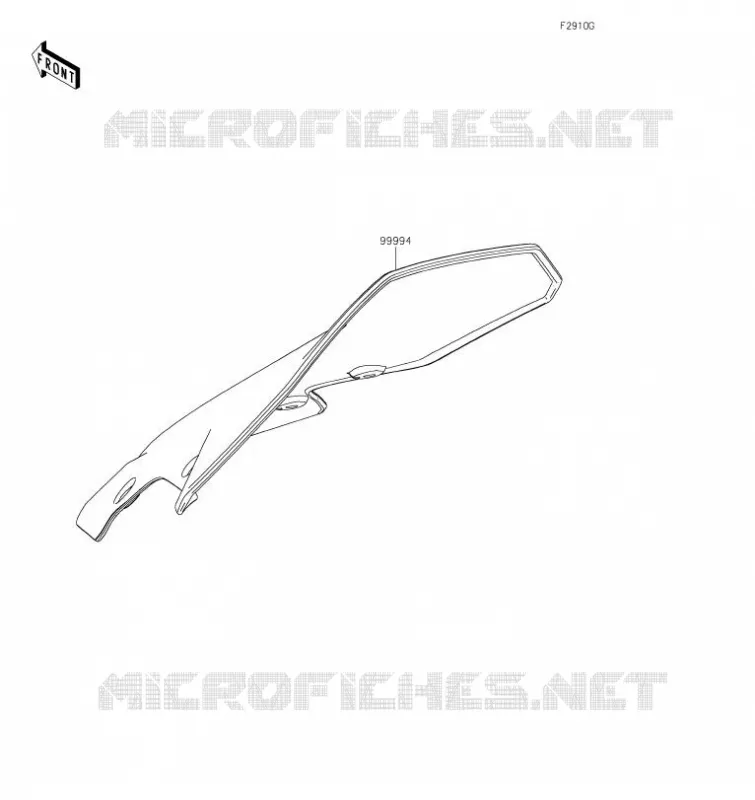 ACCESSOIRE(Large Meter Cover) Kawasaki MOTOS 900 2023 Z900  ZR900FPFBN