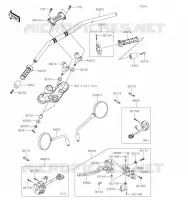 GUIDON pour Kawasaki Z900RS SE 2023