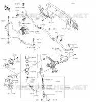 MAITRE CYLINDRE ARRI&Egrave;RE pour Kawasaki Z900RS SE 2023