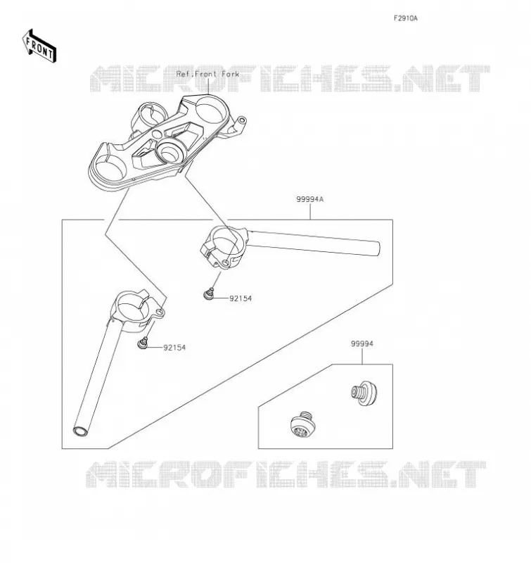 ACCESSOIRE(Handle) Kawasaki MOTOS 1000 2023 NINJA H2  ZX1002JPANN