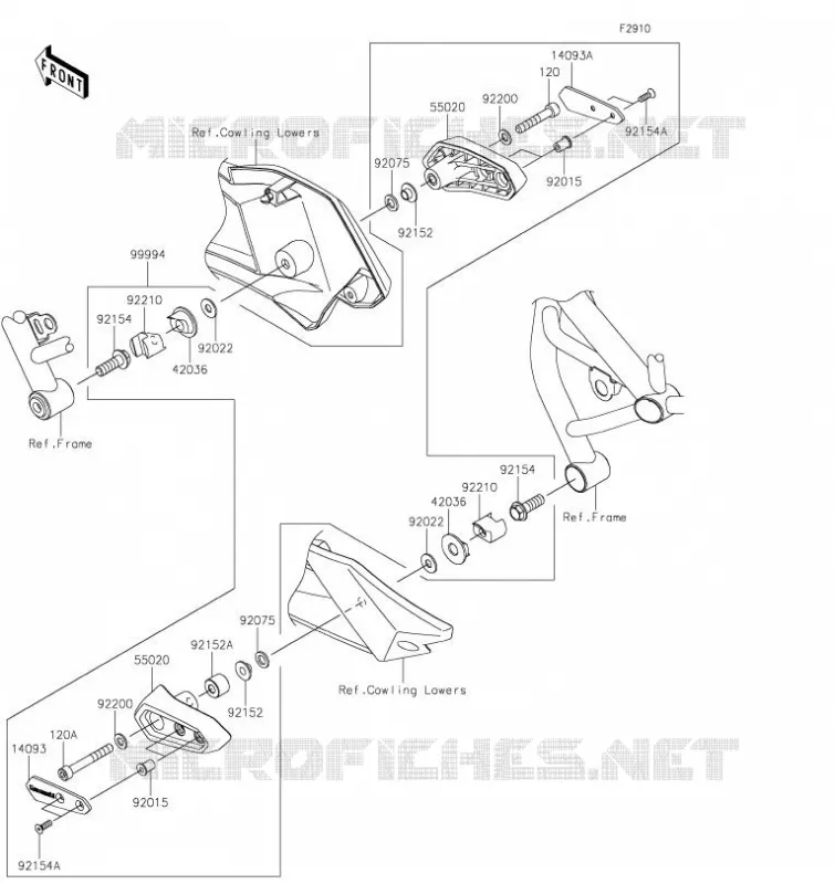 ACCESSOIRE(Slider) Kawasaki MOTOS 1000 2023 NINJA H2  ZX1002JPANN