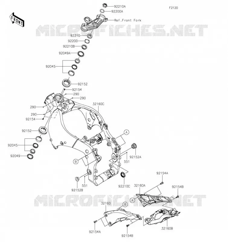 CADRE Kawasaki MOTOS 1000 2023 NINJA ZX-10R  ZX1002LPFAL