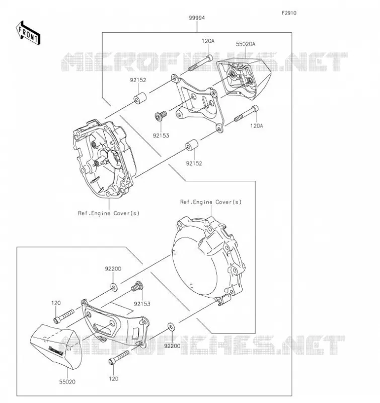 ACCESSOIRE(Slider) Kawasaki MOTOS 1000 2023 NINJA ZX-10R  ZX1002LPFAN