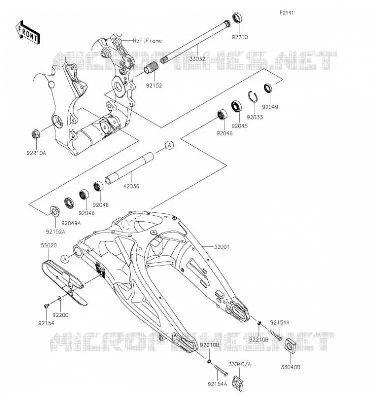 BRAS OSCILLANT Kawasaki MOTOS 1000 2023 NINJA ZX-10R  ZX1002MPFAL