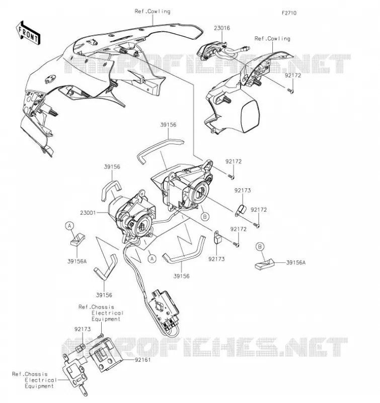OPTIQUE(S) Kawasaki MOTOS 1000 2023 NINJA ZX-10R  ZX1002MPFAL