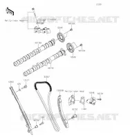 ARBRE A CAME/TENDEUR pour Kawasaki NINJA H2 SX SE 2023