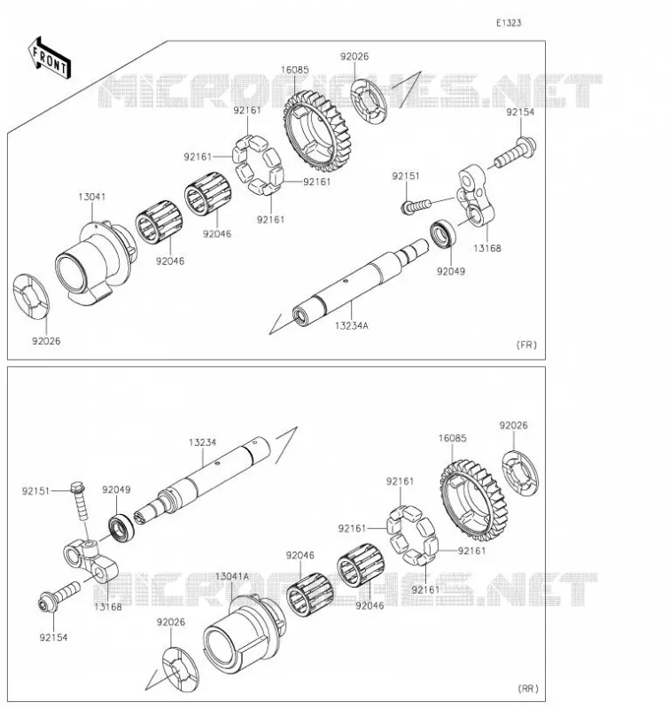 BALANCIER Kawasaki MOTOS 1000 2023 NINJA H2 SX SE  ZX1002RPFNN