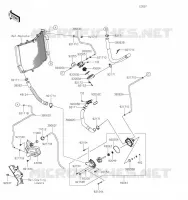 TUYAU D'EAU pour Kawasaki ZZR1400 2023
