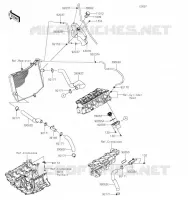 TUYAU D'EAU pour Kawasaki NINJA ZX-6R 2023