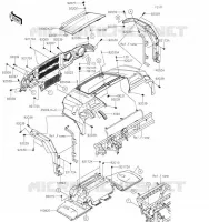 GARDE BOUE AVANT pour Kawasaki MULE PRO-FXT 2023