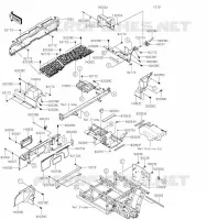 PIECE DE CADRE(ARRI&Egrave;RE) pour Kawasaki MULE PRO-FXT 2023