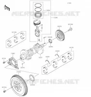 VILEBREQUIN/PISTON pour Kawasaki MULE PRO-FXT 2023