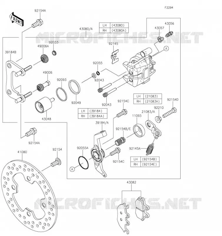 FREIN ARRIERE Kawasaki SSV 820 2023 MULE PRO-FXT  KAT820DPFNL