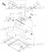 RESERVOIR A CARBURANT pour Kawasaki MULE PRO-FXT 2023