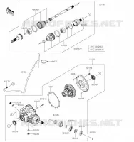 ARBRE DE TRANSMISSION AVANT pour Kawasaki MULE PRO-FXT 2023