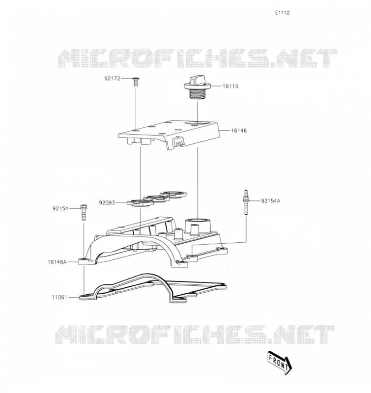 COUVERCLE DE CULASSE Kawasaki SSV 820 2023 MULE PRO-FXT  KAT820FPFNL