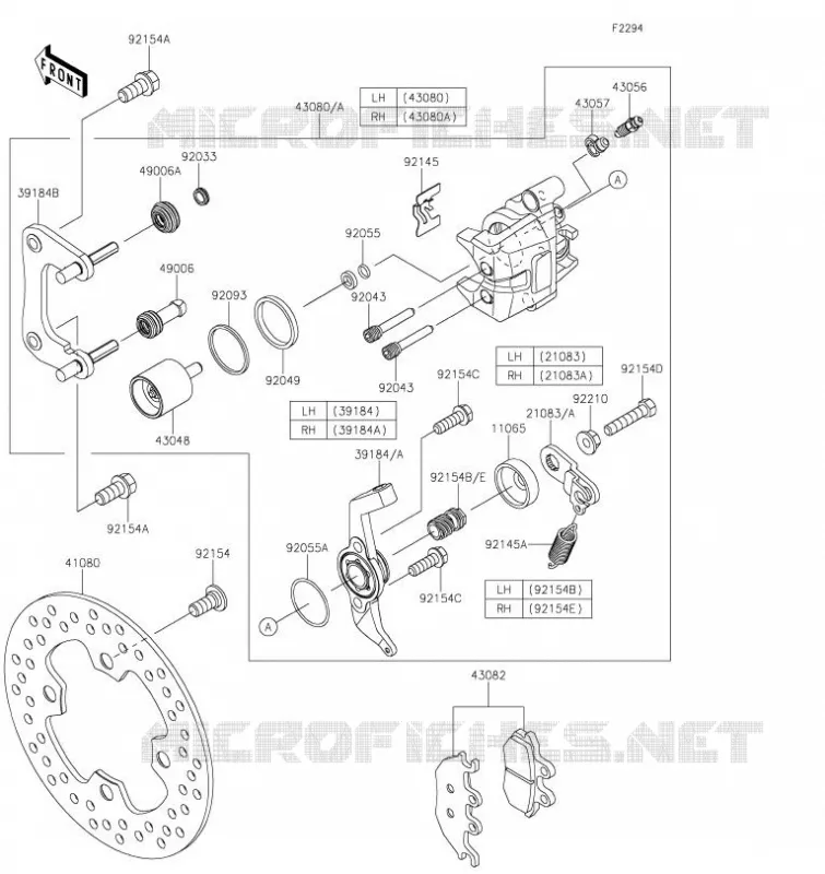 FREIN ARRIERE Kawasaki SSV 820 2023 MULE PRO-FXT  KAT820FPFNL