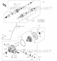 ARBRE DE TRANSMISSION AVANT pour Kawasaki MULE PRO-FXT 2023