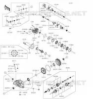 ARBRE DE TRANSMISSION(ARRI&Egrave;RE) pour Kawasaki TERYX4 2023