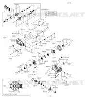 ARBRE DE TRANSMISSION AVANT pour Kawasaki TERYX4 2023