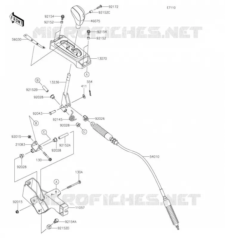 CONTROLE Kawasaki SSV 800 2023 TERYX4  KRF800JPFNN