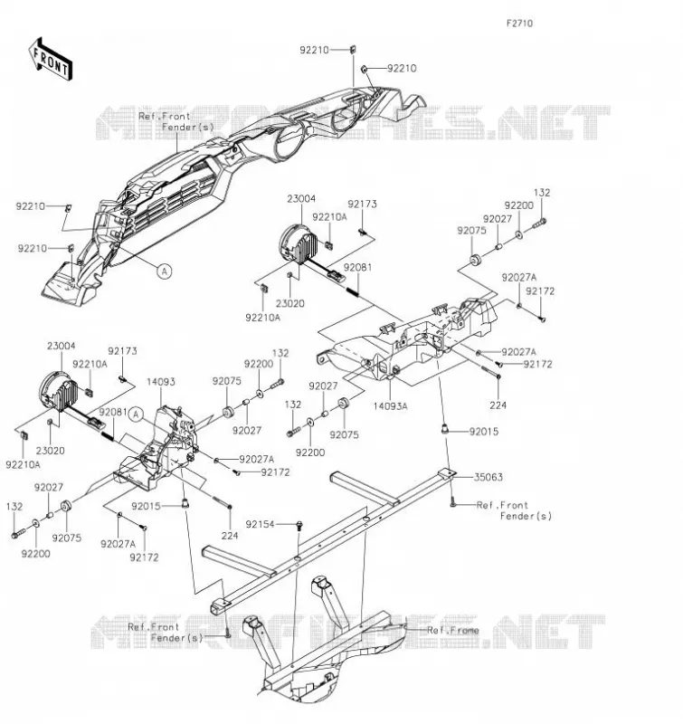 OPTIQUE(S) Kawasaki SSV 800 2023 TERYX4  KRF800JPFNN