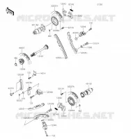 ARBRE A CAME/TENDEUR pour Kawasaki TERYX4 2023