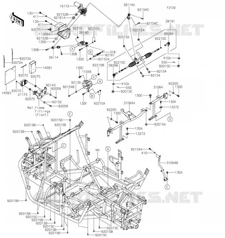 CADRE Kawasaki SSV 800 2023 TERYX4  KRT800LPFNN