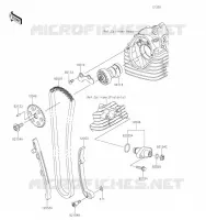 ARBRE A CAME/TENDEUR pour Kawasaki KLX140R F 2023