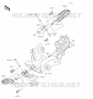REPOSE PIED  450 kawasaki-moto 2023 KX450X 31