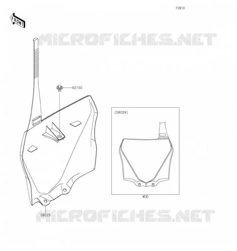 ACCESSOIRE Kawasaki TOUT-TERRAIN 85 2023 KX85 L  KX85DPFNN