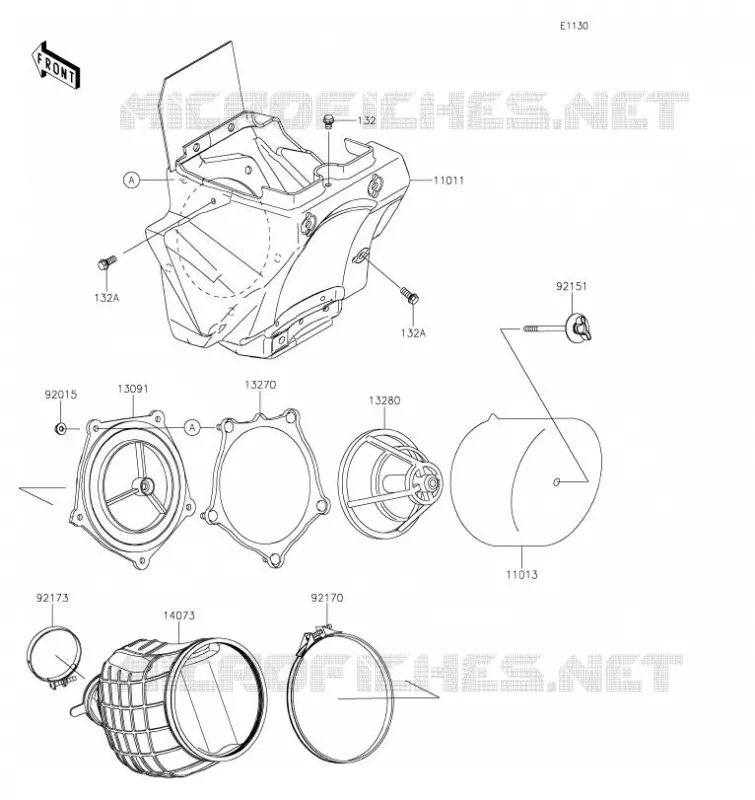 FILTRE A AIR Kawasaki TOUT-TERRAIN 85 2023 KX85 L  KX85DPFNN