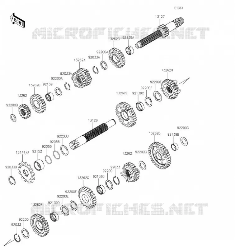 TRANSMISSION Kawasaki TOUT-TERRAIN 85 2023 KX85 L  KX85DPFNN
